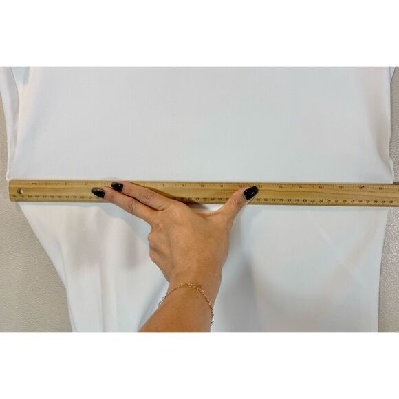 NWOT Rag & Bone Etta Silk Blend Side Tie Capped Sleeve White Knee Length Dress S - Picture 10 of 11